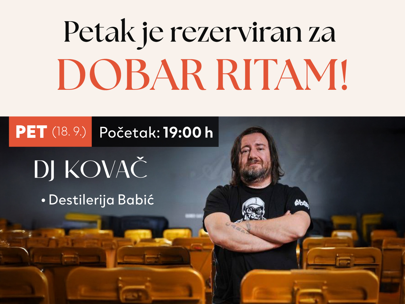 Restoran Tanier i Gradska kavana program u petak-DJ Kovač